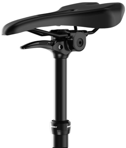 SAFORT SD78H-SUS Dropper Sattelstütze mit Federung, Hebelbetätigung, höhenverstellbare Sattelstütze für Fahrrad/EBIKE, 450 mm Länge (31,6 mm)