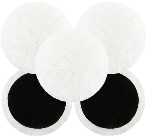 TIHNY Almohadillas de pulido para taladro, pack 5, 150 mm, lana sintética | 5 pads de 150 mm; set de accesorios para taladro; para detailing, encerar, pulir y glaze en coche y muebles.