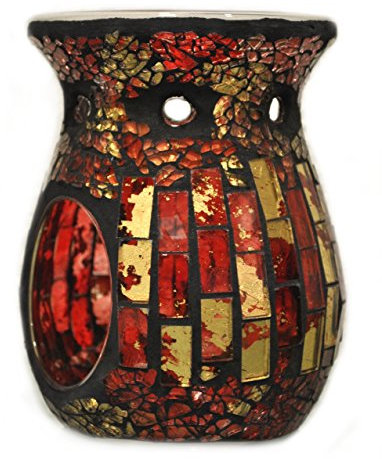 Davartis - Duftlampe Mosaik rot/gold