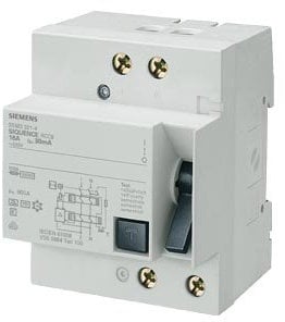 Siemens 5sm3 - Fehlerstromschutzschalter Typ B 63a 1+Neutralpole 300 mA 230 V Verzögerung