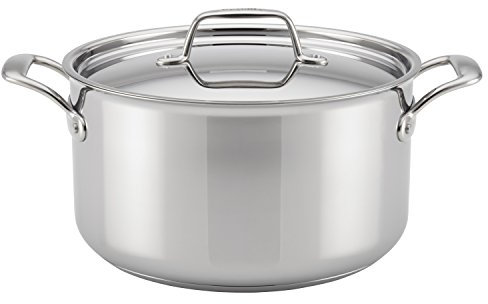 Breville 32068 Thermal Pro Clad 8 Quart Covered Stockpot, Medium, Stainless Steel, 7.57 liters