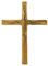 ars liturgica Modernes Stabkreuz mit Ornament aus Bronze. Dieses Wandkreuz deutet hin, auf das Wasser das Leben spendet. 14,0 x 10,0 cm