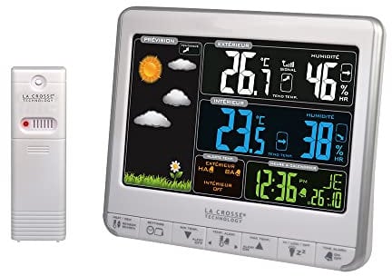 La Crosse Technology - WS6826 Station Météo avec écran Coloré - Silver
