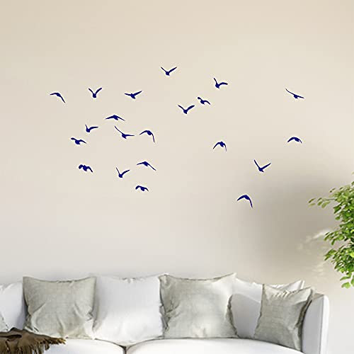 Vogelschwarm Wandtattoo in 6 Größen - Wandaufkleber Wall Sticker - Dekoration, Küche, Wohnzimmer, Schlafzimmer, Badezimmer