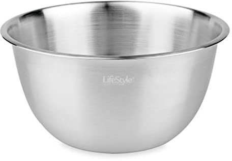 Life Style - Bol de Acero Inoxidable - 25 cm Ø - Capacidad 4,3 l - Acabado Mate