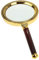 BXT Loupe Magnifier Portable Grossissant Métal Verre Loupe 10X Poignée Détachable avec Manche en Palissandre Loupe de Lecture Loupe pour Bijoux Loupe de Poche Lecture Diamètre de 90mm