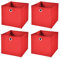 StickandShine 4er Set Rot Faltbox 32 x 32 x 32 cm Aufbewahrungsbox faltbar