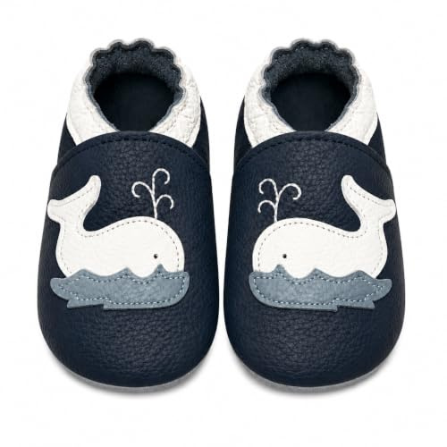 YIHAKIDS Bébé Filles Garçons Chaussures | Cuir Souple Enfant Chaussons Cuir Doux Chaussures Premiers Pas