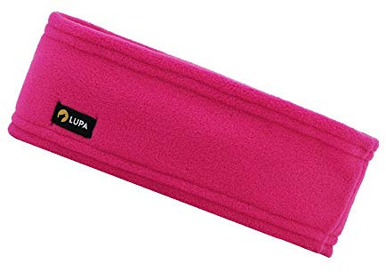 Lupa Handgefertigtes Unisex-Stirnband aus dreilagigem Mikrofleece – Stirnband-Ohrenwärmer – Ohrenwärmer für Damen und Herren – Ohrenabdeckung (hellrosa)