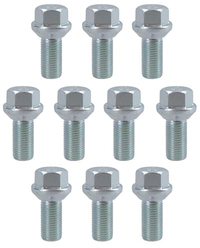 10pk M14 x 1.5 vis de roue remorque Ifor Williams Indespension ConicaI Knott