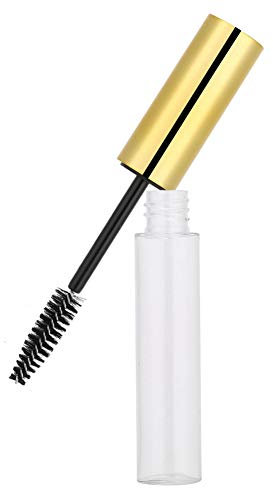 ANGGREK 10ml Empty Mascara Tube and Wand for Castor Oil Refillable Mascara Tube DIY Eyelash Cream Container Bottle Clear Mascara Bottle