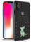 Unov Hülle Kompatibel mit iPhone XS iPhone X Hülle klar Transparent Schlanke Schutzhülle Weich TPU Stoßstange Geprägtes das Muster Stoßdämpfung 5.8 Zoll (Regenbogen Dinosaurier)