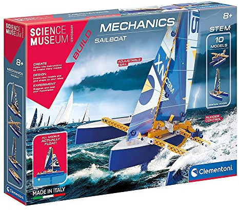 Clementoni 61524 Science Museum Mechanics Sailboat Kit for Children and Adults, Ages 8 Years Plus