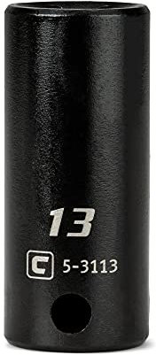Capri Tools 3/8 in. Drive 13 mm Semi-Deep Impact Socket