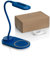 Auraglow LED-Schreibtischlampe mit flexiblem Hals, mit 3 Farbmodi und 10 W kabellosem Qi-Schnellladegerät für Smartphones, Blau, 1 Packung