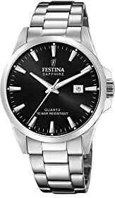 Festina Uhr Für Herren F20024/4 Swiss Made Silber Edelstahl Case SilberEdelstahl Band