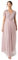 Maya Deluxe Damen Ballkleid Abendkleid V-Ausschnitt Maxi Länge Pailletten Kurze Ärmel für Hochzeit Geburtstag Brautjungfer Bridesmaid Dress,Frostiges Rosa, 48