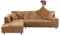 Jaotto Sofa Überwürfe Sofabezug Elastische Spandex Stretch Sofabezüge Couchbezug für L-Form Sofa Universal Waschbar Sofaüberwurf 2er Antirutsch(2 Sitzer+3 Sitzer,Kamel)