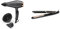 BaByliss 6719DE Italian Air Pro Secador de Pelo Iónico, 2 Boquillas y Difusor + Plancha de pelo profesional, iónica, placas flotantes extra largas de cerámica de titanio