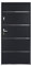 Vente-unique-Puerta de entrada de acero y inox Alt. 207 x Ancho 100 cm antracita - se abre hacia la derecha NAXARA