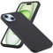 WFTE Coque pour iPhone 15 Plus Housse Etui en Mate TPU Souple Protection en Silicone [Antichoc][Antidérapante] [Anti-Empreintes digitales] pour iPhone15 Plus– Noir