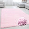 Miovani Hochflor Teppich 200x290 cm Rosa - Besonders weicher Shaggy Teppich in vielen Farben & Größen für Dein gemütliches Zuhause - Teppich Wohnzimmer & Schlafzimmer