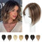 Haar-Topper für Damen, echtes Haar, extra Volumen, Schweizer Basis, 25,4 cm (Mittlere Kastanie Mischblond)