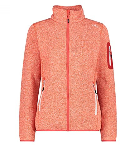 CMP - Veste Knit-Tech femme, Campari-Blanc, XXL