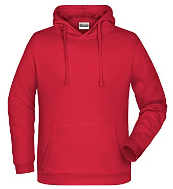 James & Nicholson Herren Basic Kapuzensweat - Klassischer Hoody mit Kängurutasche