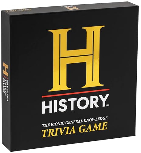HISTORY Channel Trivia Game – 2000+ General Knowledge Questions | Official HISTORY Channel Trivia Card Game & Party Game for Adults, Families & Board Game Night – Great Gift for Dad & History Buffs