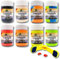 Zite Fishing Forellenteig mit Knoblauch-Aroma 60g – Fängige Forellenpaste Schwimmend als Forellenköder – Trout Bait Teigköder in knalligen UV-Neonfarben mit Glitter (8er Mixbundle + Former)