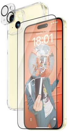 Panzer Glass - Apple iPhone 15 Plus 6,7 Ultra Wide Fit Bundle + Picture Perfect + Hardcase with D30