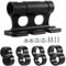 CosyCaya Gabelhalterung Fahrrad, Vielseitiger Bike Block Gabelhalterung Auto Fahrrad Dachträger Gabelhalterung, Fahrradgabelhalterung Tragbar Mit 8 Paare Seitenabdeckungen M5/M12/M15x150mm M15x110mm