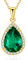 VONSSY Damenkette Edelstein Anhänger Halskette | Oval Teardrop Birne Kristall Rubin Smaragd Saphir Birthstone Halskette | Platin-Silber-Schmuckgeschenk