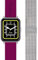 Breil, Smartwatch SBT-2, con Doppio Cinturino Intercambiabile in Silicone Fucsia con Pattern Breil Tribe e in Maglia Mesh Silver, Cassa Nera, Connettività Bluetooth, Chiusura ad Ardiglione