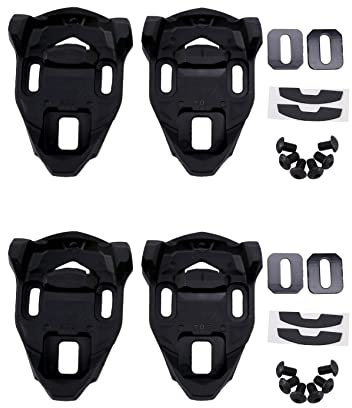 CENMEN 4 x Set aus schwarzem Kunststoff für Rennrad, Pedal, Time IClic/X-Presso