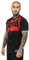 Tapout Herren T-Shirt Normale Passform Splashed, Black/Red, M, 940020