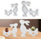 Silikonform Ostern, Ostern Hase Silikonformen Gießformen, 3D Kaninchen Gießform Ostern Silikonform Hase Ostern Hase Gießformen Silikon Silikonformen Gießformen Kerzen Für DIY-Geschenke (2pcs)