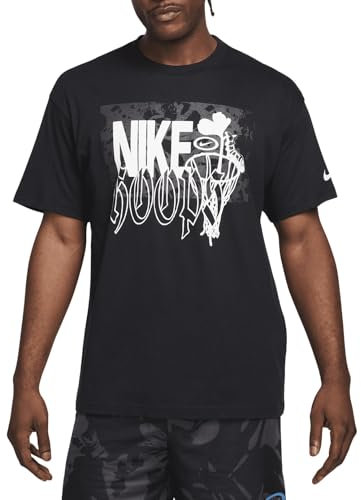 Nike Herren Max90 Basketball T-Shirt, Schwarz, Klein