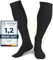 Calze a Compressione Graduata, Calzini Medicali, Uomo e Donna, Cotone Biologico al 60% (Nero, M (38-40))