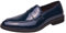ANUFER Uomo Lucido Ecopelle Verniciata Penny Mocassini Slip-On Formale Scarpe Eleganti Marina Militare SN0705166 EU44