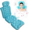 Oreiller de Baignoire Corps Entier, Tapis de Baignoire avec Oreiller Tapis à Bulles Oreiller de Baignoire Cou avec Ventouses Fortes Antidérapant Amovible Lavable (Blue)