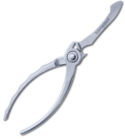 DerF HOME Oyster Shucking Knife with Built-in Bottle Opener, Ergonomic Handle, Patented Design, Durable Stainless Steel Shellfish Opener for Oysters and Clams, Ideal for Seafood Lovers