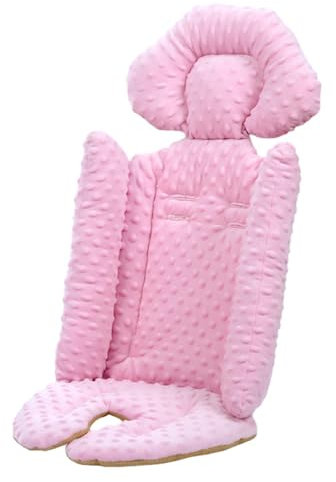 Sitzauflage für Kinderwagen - Bequemer Sitzbezug mit Kopf, Kinderwageneinlage und Körperstütze, Kinderwagenkissen, 84 x 41 cm, Kinderwagensitzkissen, Po-Sitzkissen