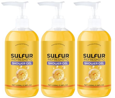 Sulfur Refreshing Duschgel Gegen Körpergeruch & Akne – Antibakterielle Schwefel-Formel Mit Tiefenreinigung Für Sensible Haut, PH-Neutral & Vegan, Parabenfrei (3)