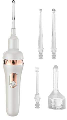 Genérico Nettoyeur électrique Cerumen - Outil de nettoyage auditif avec aspiration puissante - Portable avec aspiration puissante pour adultes et enfants à la maison et au bain