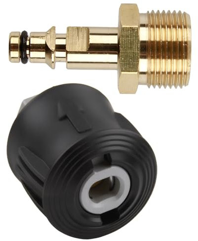 TIANXUAN High Pressure Washer Adapter for Karcher K2 K3 K4 K5 K6 K7 Series M22 14mm Hose Quick Connect Connector Brass Quick Release Adapter for Garden Water Pipe Gun Nozzle Car Fittings Accessories