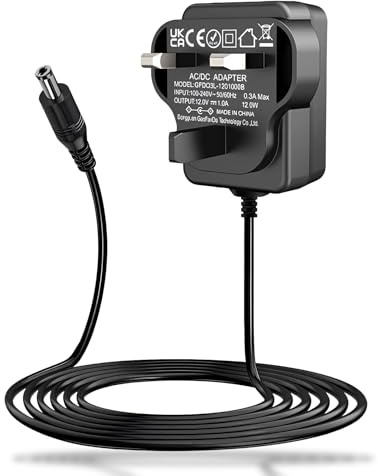 9V DC 1A Guitar Pedal Power Supply Adapter Charging Wall Charger for Piano Keyboards Bass Pedals Stompbox Noise Reduction 5.5mm x 2.1mm