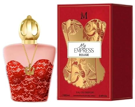 Everlyx My Empress Rouge Eau de Parfum, 100 ml, eleganter und verführerischer femininer Duft mit blumigen und süßen Noten, intensiver und langanhaltender Duft, ideal für selbstbewusste und