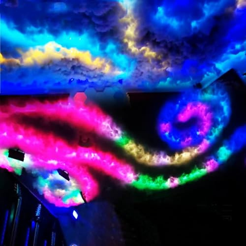 NZVZGKTNTW 3D-Nachtlicht Mit Gewitterwolke Und Blitz, RGB-Stimmungsbeleuchtung, Flauschige Wolkenlampe For Kinderzimmer, Decke, Klassenzimmer(10m)